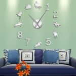 Wall Clock Home Decor  Modern Design Giant Wall Clock Rodeo Horse Riding DIY Wall Watch 08020 - Image 5