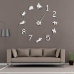 Wall Clock Home Decor  Modern Design Giant Wall Clock Rodeo Horse Riding DIY Wall Watch 08020 - Image 3