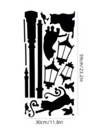 Cat Decals Removable Sticker Decoration Wall Decal Cats Kitten Generic PVC Cat Print Home Living Room Self Adhesive Wall Sticker LD833 Size: 30x60 - Image 4