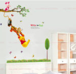 Removable Xtra Large WINNIE THE POOH Wall Stickers Nursery Girls Boys Kids Room - Image 9
