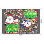 2X Christmas Sticker Xmas Window Door Santa Claus Home Glass Decals Party - Image 6