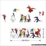 One Big Hero 6 Wall Sticker Cartoon Character Removable - Image 7