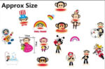 Removable Julius the Monkey Paul Frank Wall Sticker home decor Decor Kids Art size 50x70 ay7045 - Image 4
