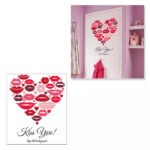 Romantic Red Lips Wall Stickers, Wedding Decoration, Decal, Living Room, Home Decor, Self-adhesive Wallpaper, Valentine's Day Mural size 50x70 sk6056 - Image 7