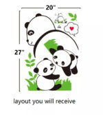 Jm8317 Panda Happy baby Pattern Removable Wall Stickers Decal Kids Home Decor USA - Image 6