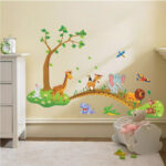 Jungle Animal Wall Sticker Living Room Home Decoration Kid Bedroom Wallpaper 1PC - Image 3