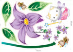 Large Hello Kitty Fairy Flower Wall Stickers Girls Decor Decals Vinyl Removable - Image 9
