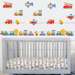 Ncs0037 Toy Cars/Truck/Duck Transport 23pc Wall Sticker Decal Nursery Baby Kids Decor - Image 2