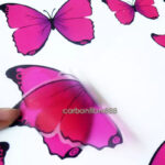PINK BUTTERFLY WALL PAPER DECAL REMOVABLE STICKERS - Image 3
