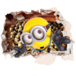 Minions face NON LICENSED Removable Wall Sticker Art Decal Kids Room Decor USA ay9268 60x90 - Image 2
