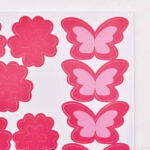 108 flowers & 6 butterfly wall decor sticker removable diy creativeeet hom SFG - Image 6