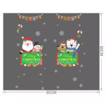 2X Christmas Sticker Xmas Window Door Santa Claus Home Glass Decals Party - Image 7