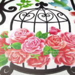 Large Floral Bird Cage Birds Wall Stickers Mural Home Decal Art Decor Corner DIY - Image 8