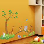 Jungle Animal Wall Sticker Living Room Home Decoration Kid Bedroom Wallpaper 1PC - Image 2