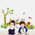 Jungle Animal Wall Sticker Living Room Home Decoration Kid Bedroom Wallpaper 1PC - Image 5