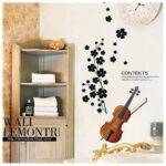 Ay934 TBOP Home Music Violin Wall Sticker - Image 2