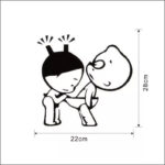 Funny Toilet Seat Sticker PVC Decals Bathroom Funny Boy Girl Sticker Art - Image 2