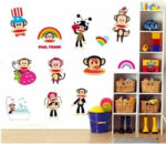Removable Julius the Monkey Paul Frank Wall Sticker home decor Decor Kids Art size 50x70 ay7045 - Image 8