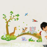 Jungle Animal Wall Sticker Living Room Home Decoration Kid Bedroom Wallpaper 1PC - Image 4