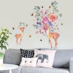 Floral Deer Decor/ Wall Art - SK9273 size 60x90 - Image 3