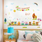 Happy Animals Train Ride Decor - Wall Art - SK9346 - Image 2
