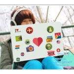 Wall Sticker "I love travel" size (50cm wide x 70cm high) mj7003 - Image 2