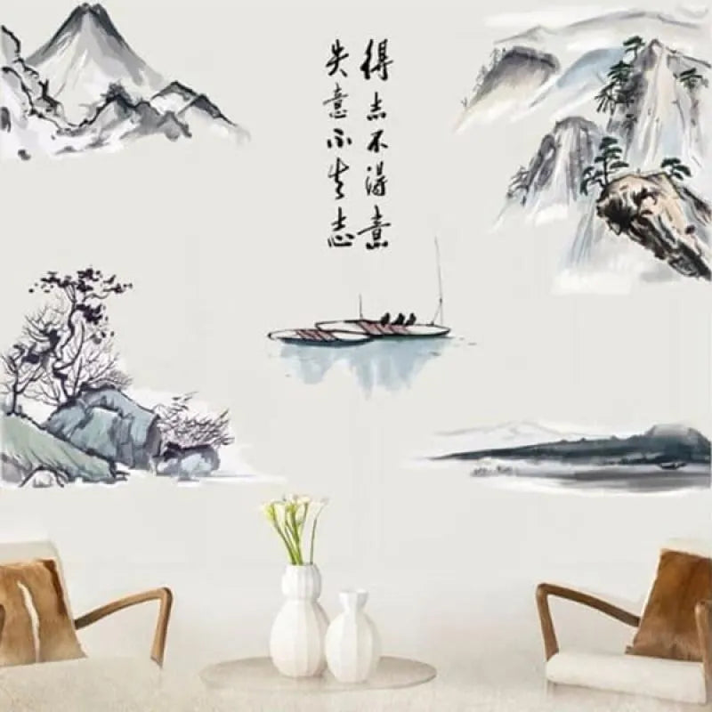 SAMHEZ Chinese Style The Willow Tree Wall Sticker size [60 x 90 cm] am9132 - Image 1
