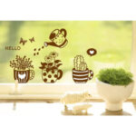 SAMHEZ AY6018 Potted Plants Wall Sticker [45 x 60 cm] - Image 3