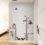 SAMHEZ AY9126 Matrix Owl Wall Sticker [60 x 90 cm] - Image 4