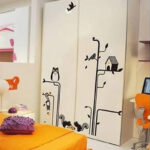 SAMHEZ AY9126 Matrix Owl Wall Sticker [60 x 90 cm]
