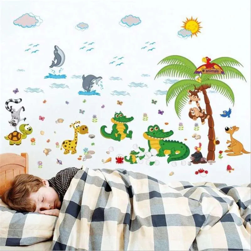 SK9090 ANIMAL PARK 60X90 WALLSTICKER STIKER DINDING WALLPAPER WALSTICKER - Image 3