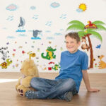 SK9090 ANIMAL PARK 60X90 WALLSTICKER STIKER DINDING WALLPAPER WALSTICKER - Image 2
