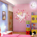XH9228 Flower Girl Wall Sticker - Image 2