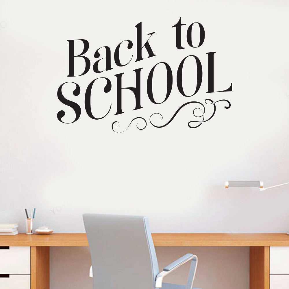 school3_f15d5531-577a-4376-8f2b-9d7d02b0af46 'Back to School' Wall Sticker - Image 1