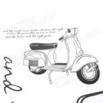Scooter with Quote Wall Decal - Image 2
