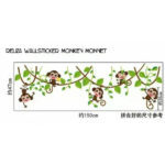 ADEK WALL STICKER MONKEY MONYET GLANTUNGAN ANAK KIDS STIKER DINDING AY7247 Wallsticker - Image 4