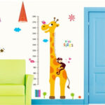 Giraffe Height Measuring Wall Sticker AY9092 - Image 2