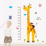 Giraffe Height Measuring Wall Sticker AY9092 - Image 3