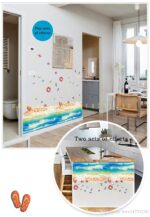 The SK9174N blue beach nano waterproof and oil-proof wall is attached to the porch bedroom floor seamless patchwork sticker PVC - Image 9
