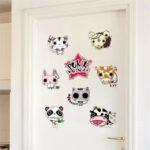 Ampire 40 cm Wall Stickers Crazy Punk animals Fridge Cabinets Doors Design Self Adhesive Sticker - Image 3