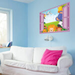 Children's sticker - Animals on the window size 50x70 sk7019d - Image 3