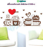 Sticker-S1008 DIY sticker for wall/glass decoration, Love Drink design. size 50x70 dm4560008 - Image 2