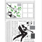 Decor Kafe 'Lady in Window' Wall Sticker size60x90 ay853 - Image 4