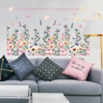 Colorful Flower Garden Wall Decal size 50x70 sk7179
