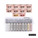Hengfang brand 10 / set of diamond glitter liquid eyeliner 10 color beauty eye shadow liquid bright powder eye makeup