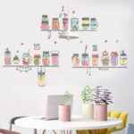 JM7345 Restaurant Self-adhesive Wall Sticker - Multi - Image 4
