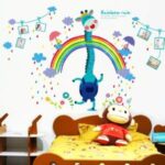 Decals Design 'Giraffe Rainbow Rain' Wall Sticker XL8186 - Image 2
