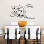 I Love Coffee Wall Stickers JM8268 Wall Sticker Wallpaper - Image 3