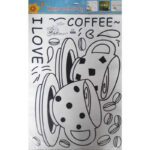 I Love Coffee Wall Stickers JM8268 Wall Sticker Wallpaper - Image 6