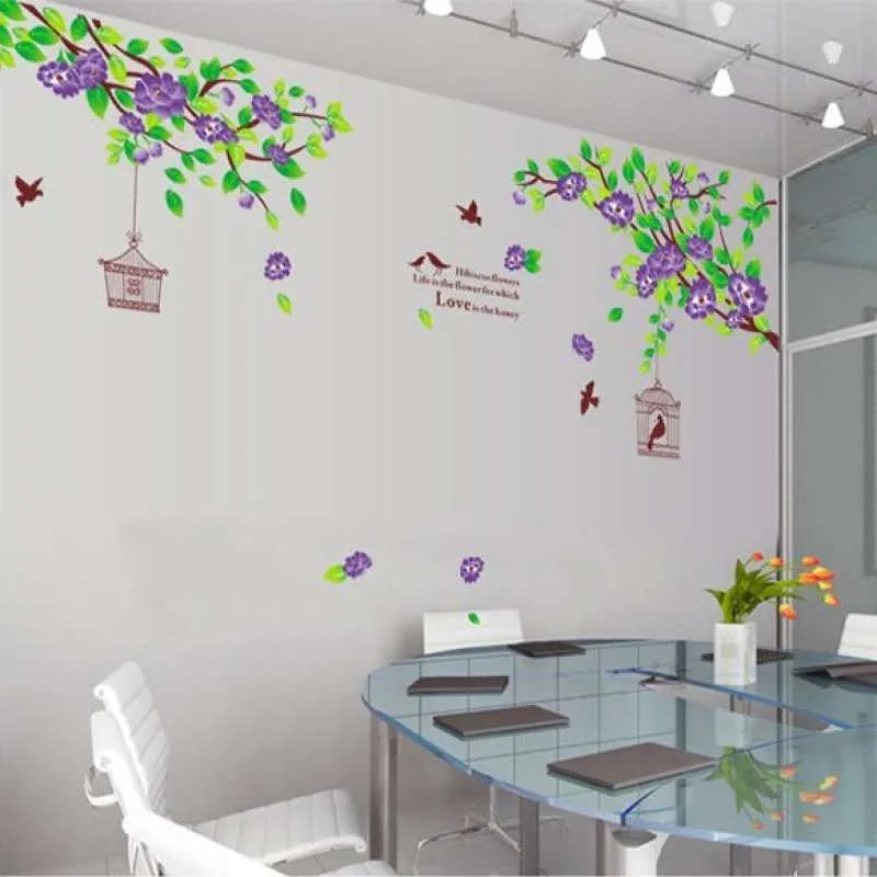 WALLSTICKER 60X90 AY1916A PINK  HIBISCUS WALSTIKER - Image 4